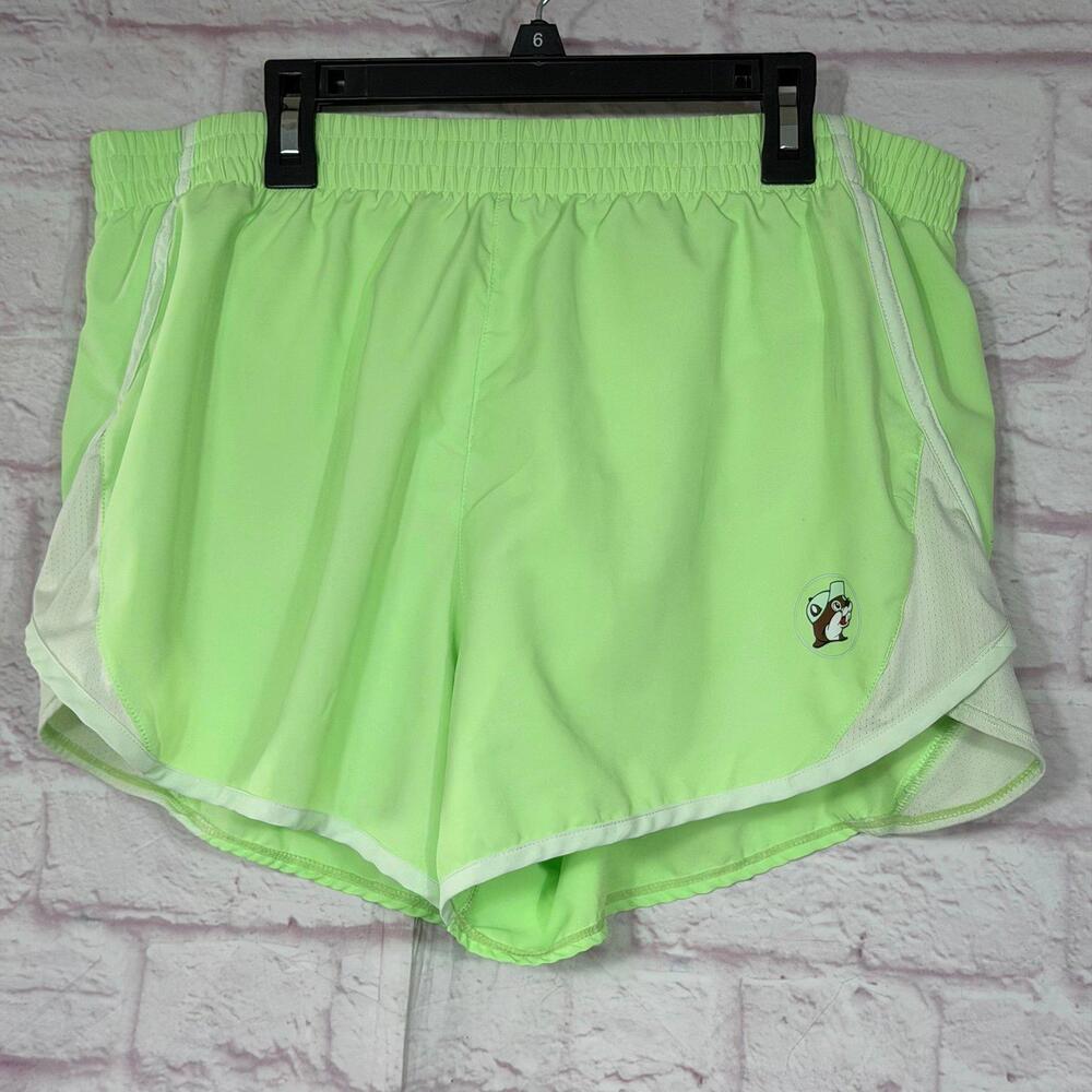 Buc-ee's Neon Green Athletic Shorts Women’s XL